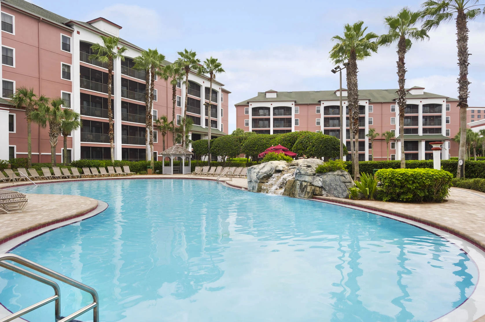 Resort-style swimming pool at Caribe Royale